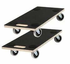 Möbelroller Rollbrett Transportroller TPR Rollen Siebdruckplatte 200 kg  2Stück