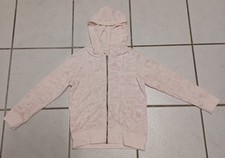 ESPRIT Kapuzen-Sweat Jacke Pulli Gr. 128/134  Rosa mit Druck ohne Versandkosten