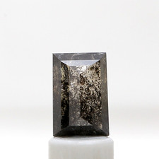 Naturdiamant 1,31TCW Salz Und Pfeffer Baguette Schritt Schnitt Diamant