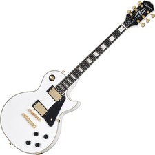 B-WARE Epiphone Les Paul Custom Alpine White E-Gitarre Gigbag Inspired by Gibson