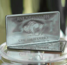1 OZ TITANBARREN BÜFFEL - 1 Unze Titan Barren Unzen 999 Titanium Buffalo Anlage