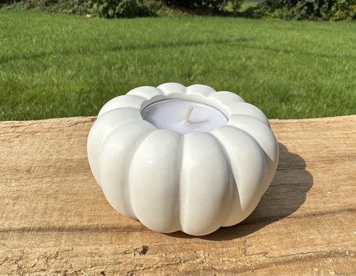 Kürbis teelichthalter herbst - kürbis,