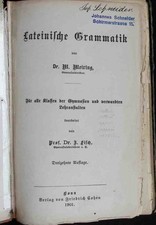 Lateinische Grammatik. Für