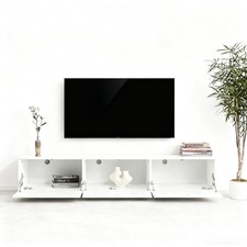 TV Lowboard weiß Flat-TV Unterschrank hängend stehend Breite 160 cm