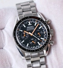 seiko mod quartz chronograph Racing schwarz