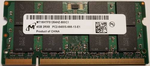 4gb micron ddr2 ram - 1x,