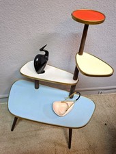 50er Blumenbank PLANT STAND Blumenetagere Nierentisch 60er retro vintage