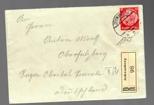 Einschreiben Schwarzberg 1938