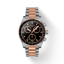 Tissot PR516 Quarz Chronograph 40 mm schwarzes Zifferblatt Uhr...