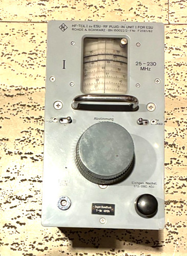 Rohde schwarz empfangsteil - empfangsteil, i