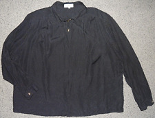 Damen Bluse Langarm Schwarz/Weiß gepunktet Gr. 52 Jörg Peterson