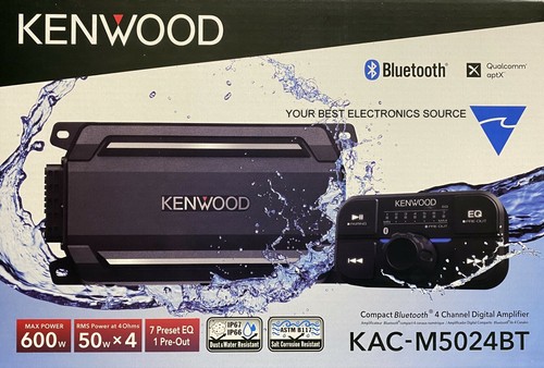 New kenwood kac m5024bt - new, kac-m5024bt