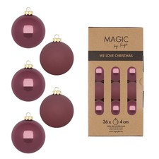 Christbaumschmuck Glas Weihnachtsbaumschmuck Christbaumkugeln Dusty Rose Mix