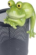 Dekofigur Frosch kantenhocker 7,5 x 7 x 7 cm grün  Figur