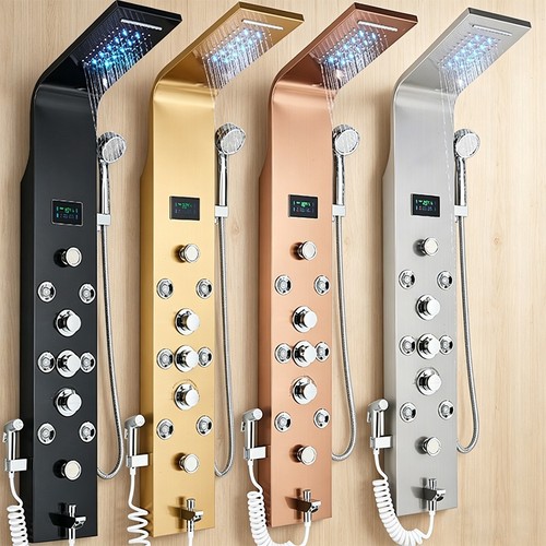 Led duschpaneel edelstahl - duschpaneel,