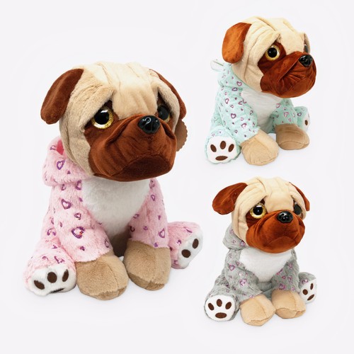 Mops plüsch stofftier - mops,