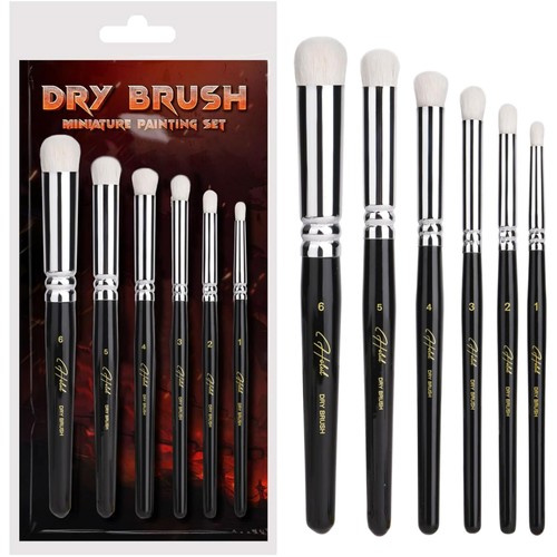 Dry brush pinsel set modellbau - dry,