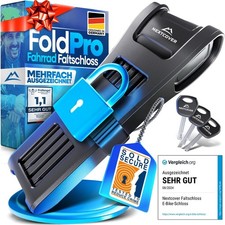 NEXTCOVER Faltschloss Fahrrad FoldPro Fahrradschloss abschließbares Schloss 