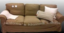 IKEA Bezug EKTORP 3er Sofa Idemo hellbraun 001.824.58 neu, ovp