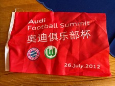 Fahne Audi Football Summit 2012 FC Bayern München ca.19 cm x 30 cm  gebraucht