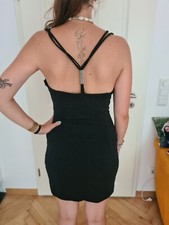 Exklusives Stretch Glitzer Mini Kleid  Höpfner  Gr. 38 toller Rücken Ausschnitt 