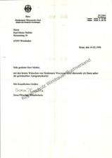 Brief Büro Matthias Wissmann Bundesminister /// Autograph signiert signed signee