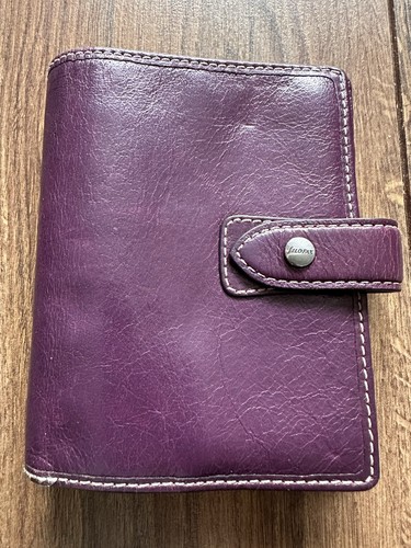 Filofax malden antikleder lila - filofax,