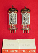 Matched pair EL508 TELEFUNKEN NOS NEU Röhre Tube NEW Valve Paar Valvula Tutto