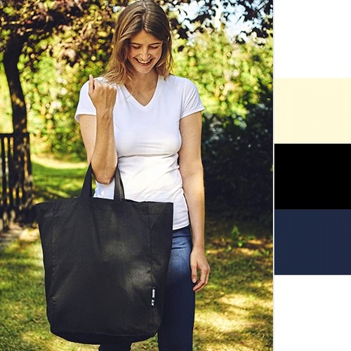 Neutral twill grocery bag - neutral,