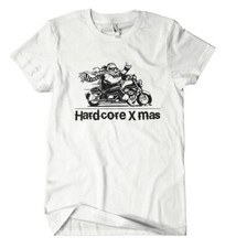 Hardcore X mas T-Shirt Weihnachtsmann Santa Claus Fun Bike Motorrad Wacken Fun
