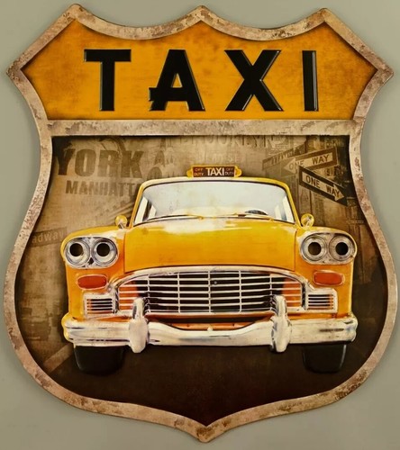 Blechschild taxi new yorker - blechschild,