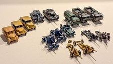 15-teiliges Set Militärfahrzeuge, Panzer und Kanonen im Maßstab H0 1:87