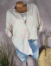 NEU crinkle Hemd BLUSE luftig