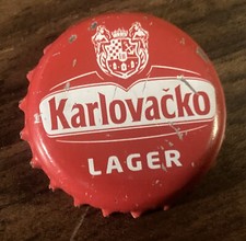 KARLOVACKO - Kronkorken aus Kroatien ohne Verbiegung, Kratzspuren