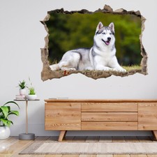 Portrait Of Siberian Husky 3D