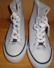 FILA Damen High Top Sneaker Turnschuhe Stoffschuhe Leinenschuhe Gr. 39 Weiß neu