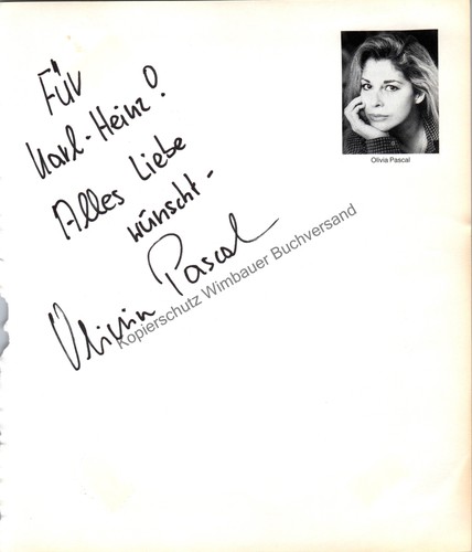 Original autogramm olivia - original,