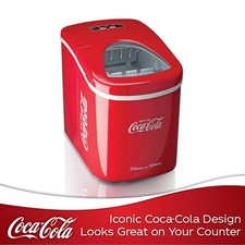 Salco Coca Cola Eiswürfelmaschine Ice Maker 2 Eiswürfelgrößen  12 kg pro Tag