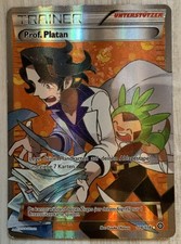 Pokémon Karte Prof Platan Full Art Dampfkessel 114 114 Deutsch Excellent