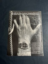 1966 Rolex Explorer MATTERHORN Werbeanzeige Vintage Watch Ad Werbung Reklame