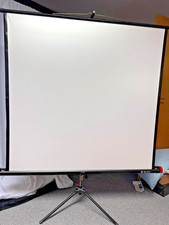 Dia Beamer Stativ Leinwand Top-Vario Silver + Perlmutt 125x125cm
