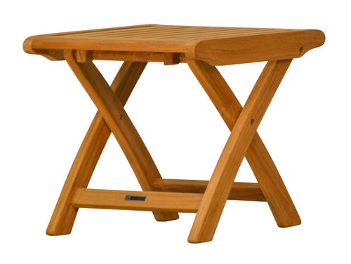 Teak fußhocker pisa 47x49 - teak, (47x49