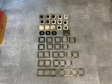 Konvolut Merten Octocolor bronce-Gold Steckdosen Blenden Wippen Rahmen gebrauch