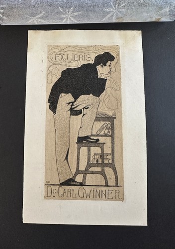 Exlibris bookplate gertrude - exlibris,