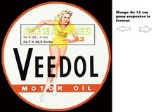 Pin Up VEEDOL - 1950 - Square