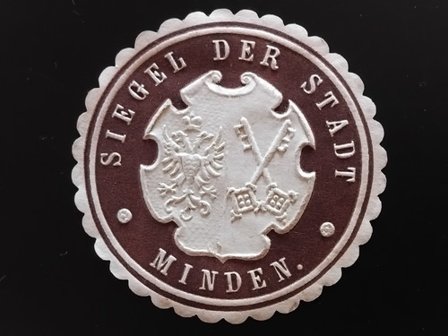Siegelmarke siegel der stadt - siegel,