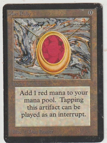 Mox ruby beta magic mtg - ruby,