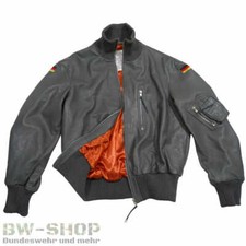 ORIGINAL BUNDESWEHR FLIEGERJACKE BW PILOTENJACKE LEDERJACKE JACKE LUFTWAFFE GRAU