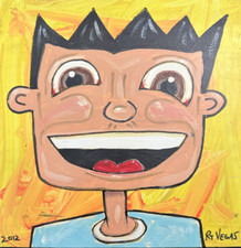 Kunstwerk Unikat Original RT Vegas Brutart / Popart aus 2012   1/1 RAR signiert