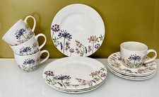 12 tlg. Kaffeeservice mit Blumen  NEU Geschirr aus Porzellan